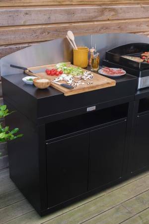 Le Marquier Cucina 2 Elementi con Credenze Nero