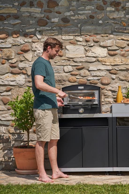 Le Marquier Cucina 2 Elementi Piano Inox con Credenze Duo