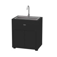 Le Marquier Mobile con Lavello Integrato 80x55 cm Nero