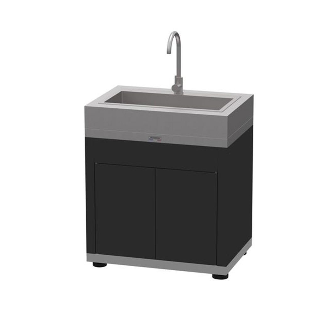 Le Marquier Mobile Con Lavello Integrato E Piano In Inox 80 X 55 Cm Duo