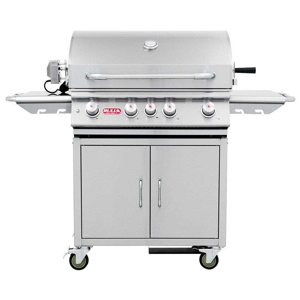 ANGUS con carrello, luci, girarrosto e back burner