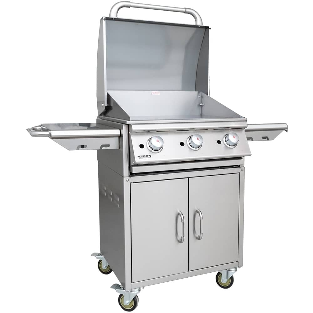 Plancha Cart 60cm - 3 Bruciatori in Acciaio Inox 304