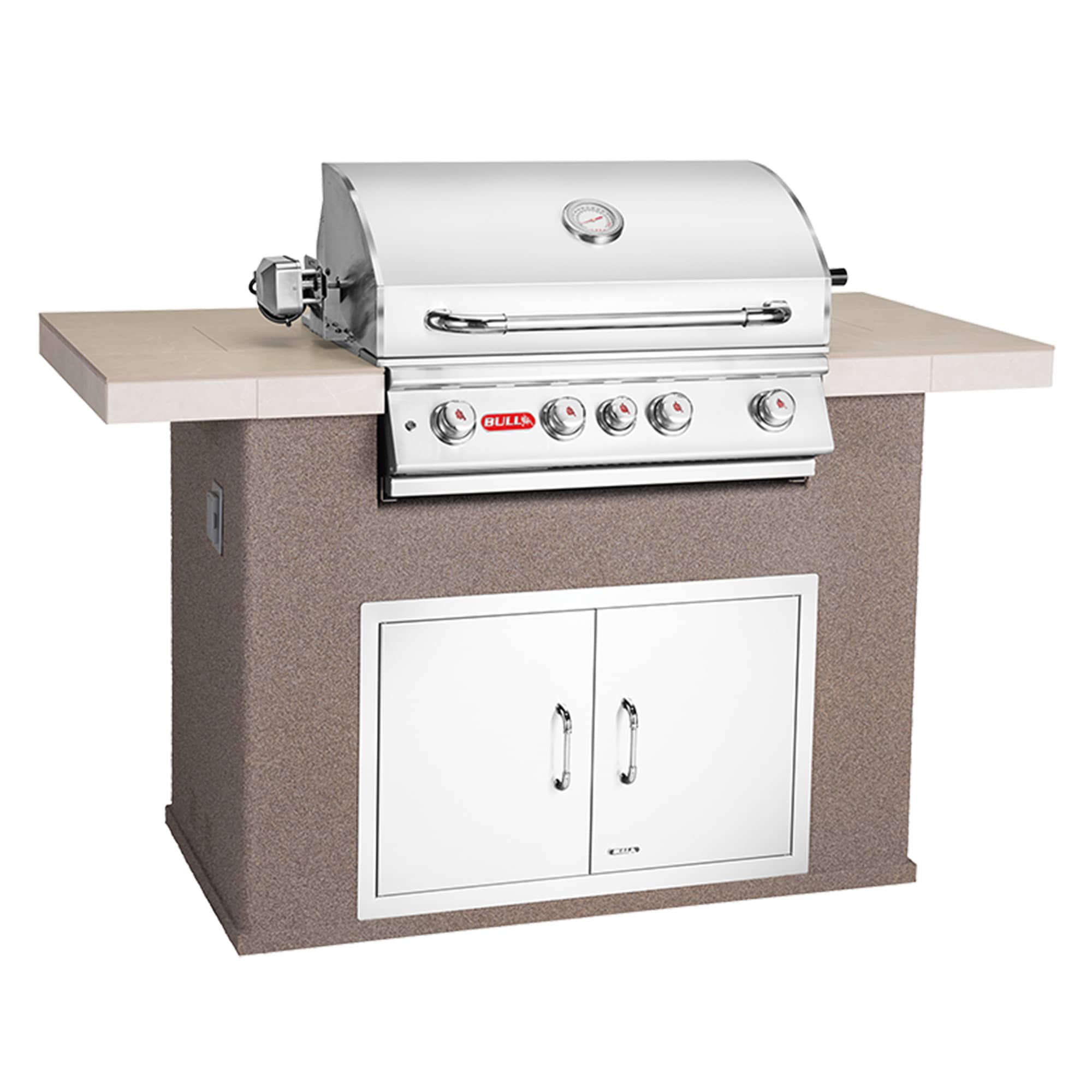 Master-Q 126cm Cucina base in Stucco