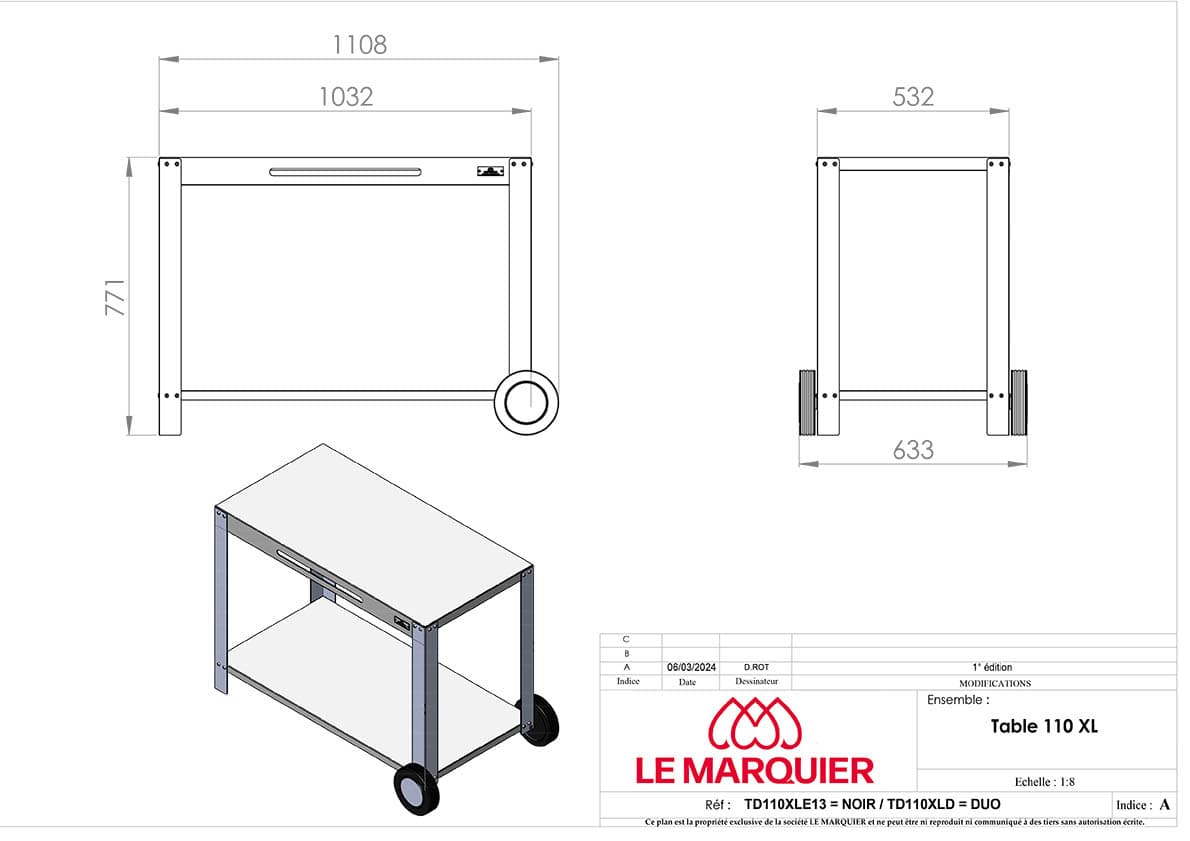 Carrello 110 xl nero Carrello 110 xl nero