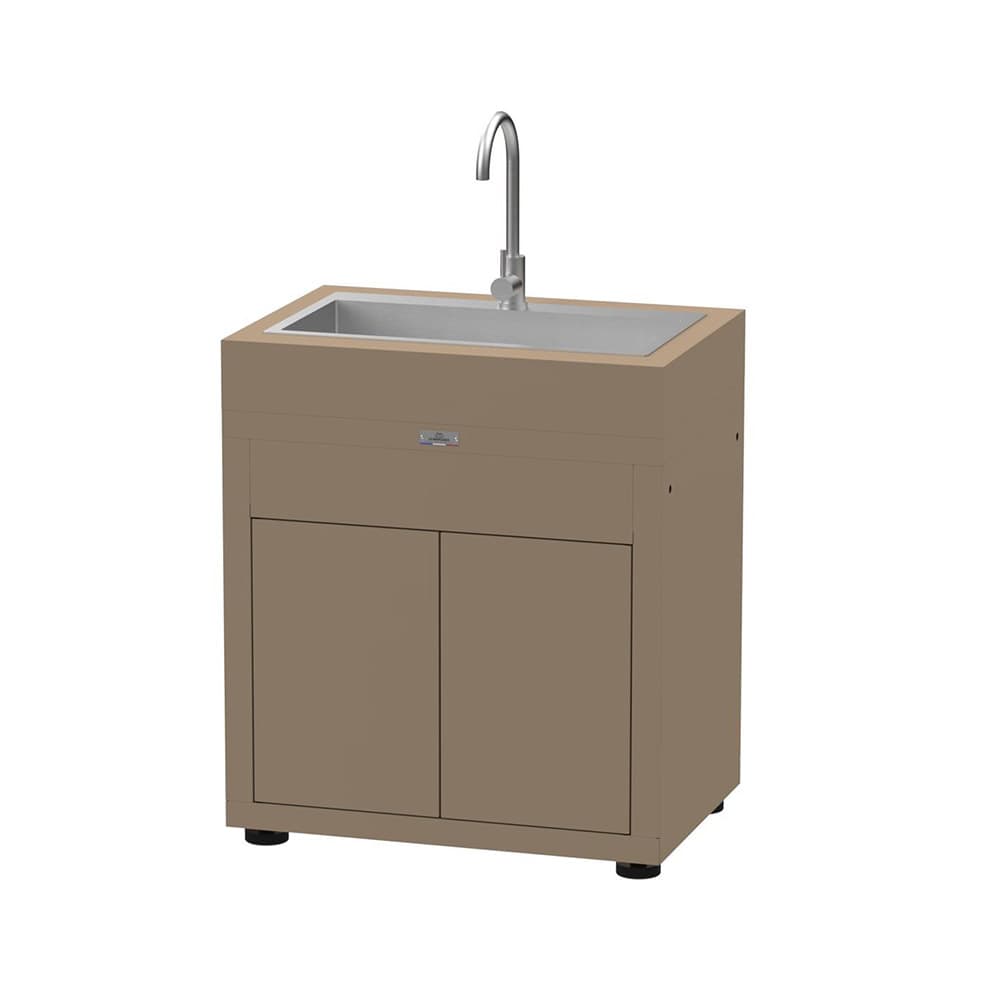 Mobile con lavello integrato 80 x 55 cm sabbia