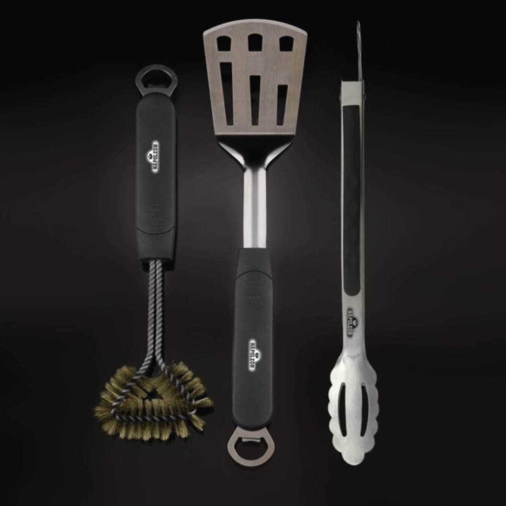 Set di strumenti da 3 pezzi Napoleon per barbecue in acciaio inox