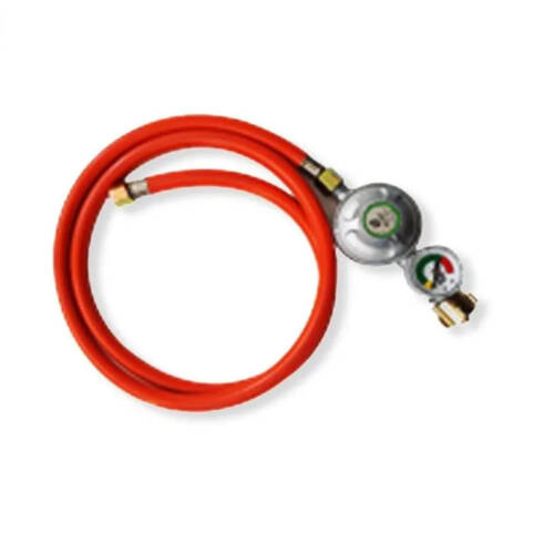 Kit regolatore GPL 28 mbar + tubo in gomma 8 mm 1,5 mt